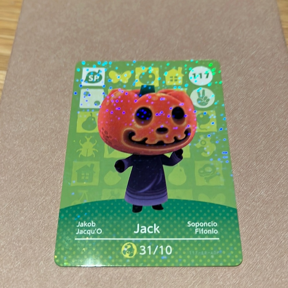 Nintendo Amiibo card- Jack